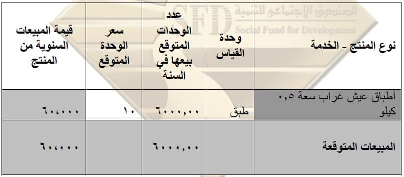 منتجات المشروع