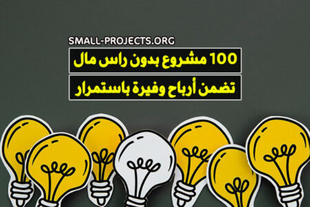 100 مشروع بدون راس مال